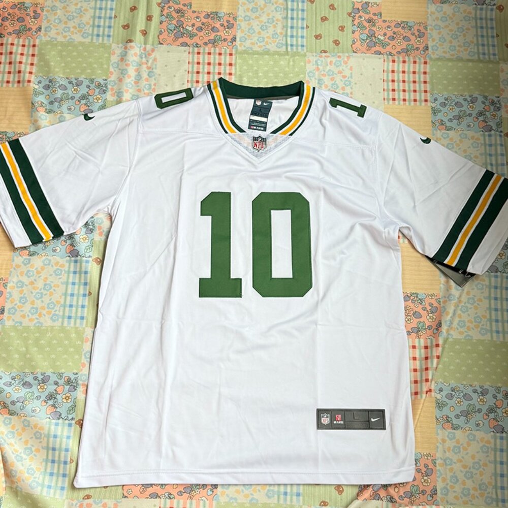 Nike Jordan Love White Green Bay Packers Game Jersey
